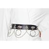 Zac's Alter Ego - Wrap Round with rings and chains Belt - Black Product image